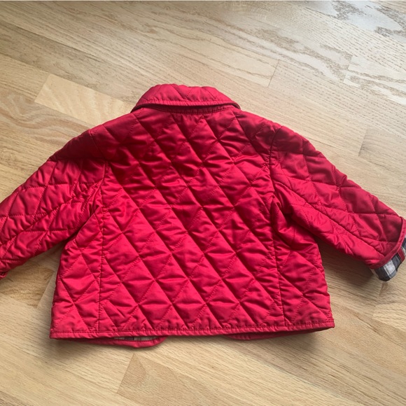 Burberry girl quilted checkers jacket coat raspberry pink sz 2 YO - Picture 11 of 12